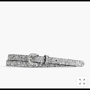 J.Crew Glitter Skinny Belt